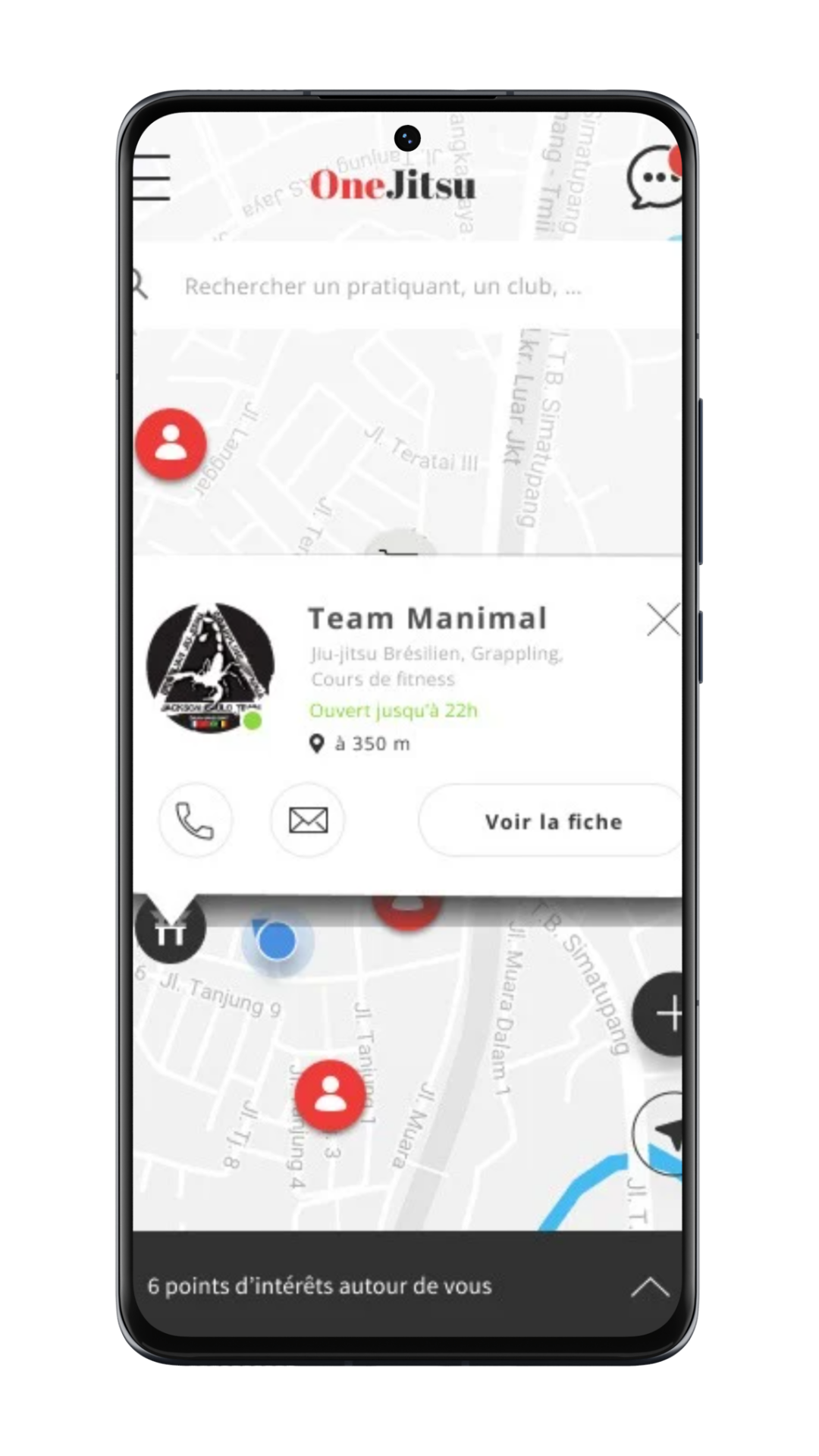 onejitsu-carte-recherche-club-mockup Carte interactive OneJitsu permettant de trouver des clubs et pratiquants de jiu-jitsu à proximité